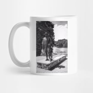 Stevie Ray Vaughan - Statue - Austin Town Lake - Black and White Mug